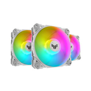 Asus TUF Gaming TF120 ARGB Triple Fan Kit with Controller - White