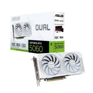 Asus Dual GeForce RTX 5060 White OC Edition 8GB GDDR7 Graphic Card