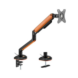 Sades APEP Single Monitor Arm RGB Screen Rotation Vesa Compatible - Orange (Fit Screen Size 17" - 32" Flat/Curved)
