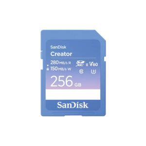SanDisk Creator 256GB SD UHS-II Card, Up to 280MB/s Read Speed, V60, for DSLR & Mirrorless Cameras, 4K UHD & 6K Video Recording