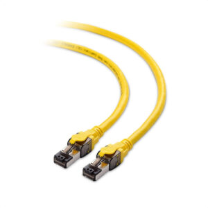 Kuwes Cat.8 High Speed Ethernet Cable Up To 40Gbps - 2m - Yellow - Image 1