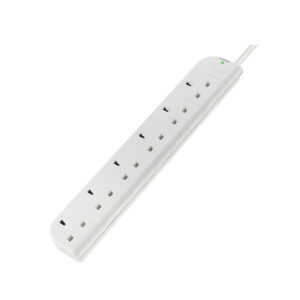Belkin SurgeStrip Surge Protector Extension 6-Socket 1M (White)