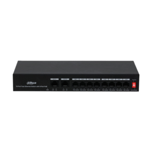 Dahua 10-Port Fast Ethernet Switch with 8-Port PoE - Black