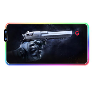 GAMEON LED Luminous Gaming Mousepad With RGB Lighting (900x400x3mm) - CS GO Gun Edition