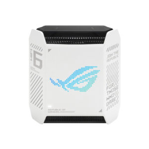 Asus ROG Rapture GT6 Wifi 6 Tri-Band Gaming Mesh Router 2.5GE Wan Port, Ai Protection, 1 Pack System - White